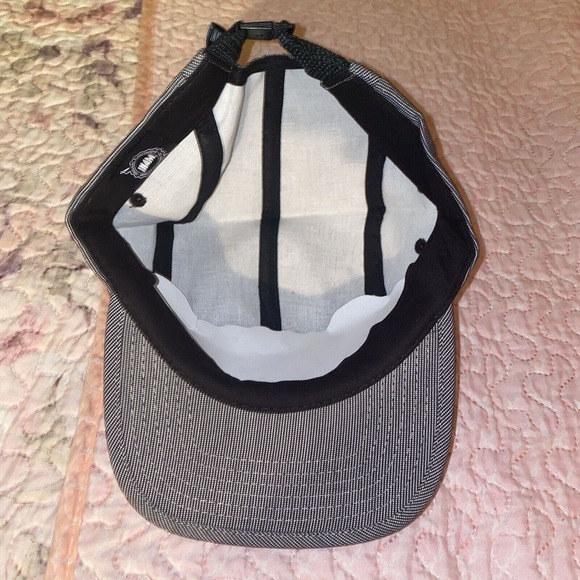 IN4MATION IN4M STARTER Denim Black White Stripe Strapback Hat Cap NEW - Picture 4 of 8